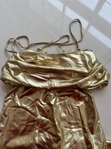 Glamorous Gold Metallic Dress