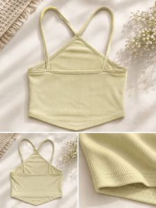 Ribbed Halter Neck Crop Top