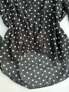 Black &amp; White Polka Dot Top