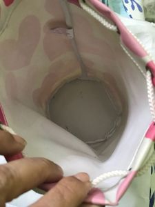 Cute Heart Print Drawstring Pouch