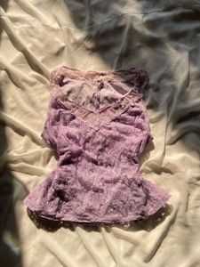 Lavender Lace y2k Top