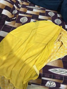 Elegant Yellow Embroidered Kurta Set