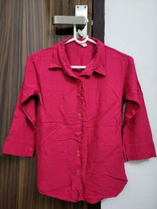 Classic Pink Button-Up Shirt