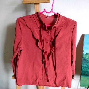Vintage Ruffled Blouse