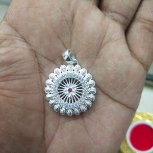 Pure Silver Elegant Round Design Pendant