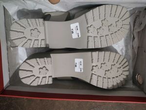 Stylish grey block heels
