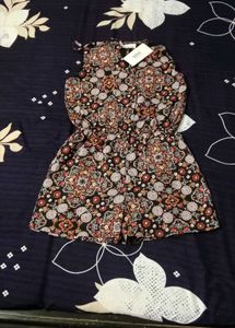 Stylish Printed Halter Neck Romper