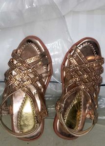 Sparkly Rose Gold Sandals