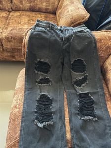 Ripped Black Denim Jeans