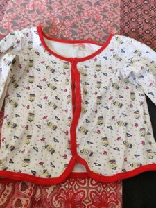 2-3yrs Babyhug Kids Full Sleeves Buttoned T Shirt