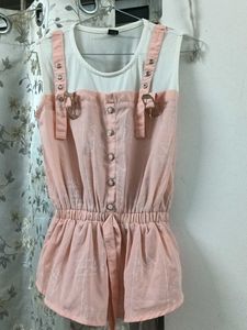 Cute Pink & White Top