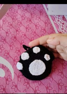 154.Cute Cat Paw Keychain Charm