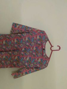 Pretty Pink Floral Tunic
