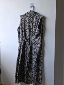 Chic Sleeveless Print Dress