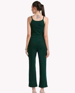 green long jumpsuit