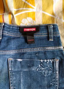 Designer Distressed Denim Jeans