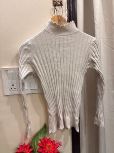 Ribbed Turtleneck Sweater