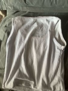 ✨White Tank Top with Black Star