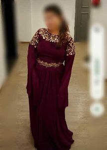 Embroidered Burgundy Gown freebie 🎁 2