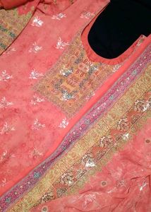 orange kurta set