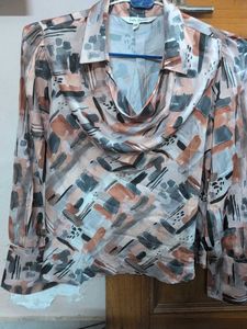 Abstract Print Blouse