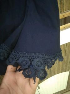 stylish navy blue top  design....
