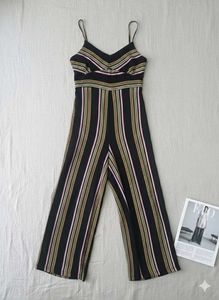 Striped Spaghetti Strap Jumpsuit