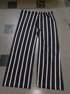 Striped Wide-Leg Pants