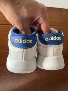 White &amp; Blue Sneakers