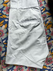 Light Blue Pleated Shorts