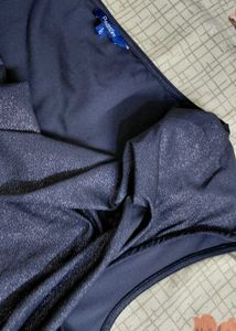 Sparkly Sleeveless Cowl Neck Top