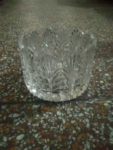Glass Designer Bowl cum showpiece