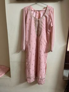 Beautiful Pink Kurta Set with Dupatta