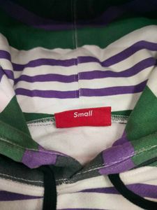 Vintage Supreme Striped Hoodie