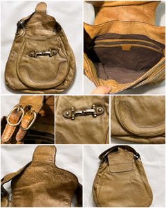 gucci Chic Brown Leather Hobo Bag