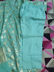 Beautiful Teal Kurta Set