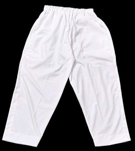 White Elastic Waist Palazzo Pants