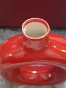 Modern Red Torus Vase