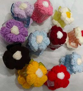 Handmade Crochet Hair Accessories Set