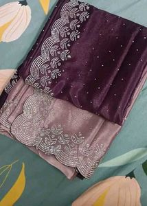 Elegant georgette party wear saree