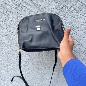Michael Kors Black Dome Crossbody Bag