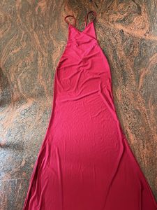 Elegant Red/Maroon Maxi Dress