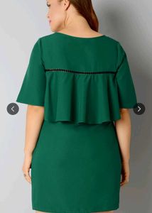 Emerald Green Ruffle Dress