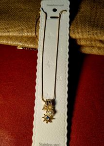 Anti tarnish Sparkling Star Pendant Necklace
