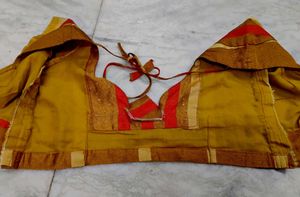 Gold Colour Silk Blouse