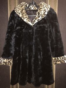 Imported Leopard Printed Fur Coat