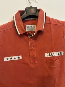 Men's DEELUXE Red Polo T-Shirt 🇩🇪