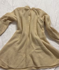 Cream Knit Dress