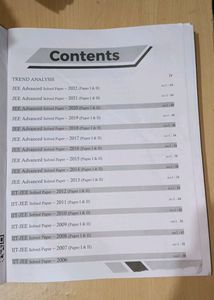 Jee Advanced Previous Year Papers