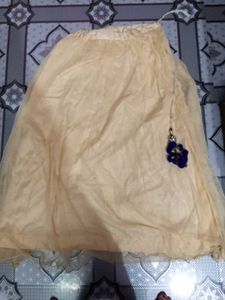 Elegant Blue &amp; velvet kurta and lehenga